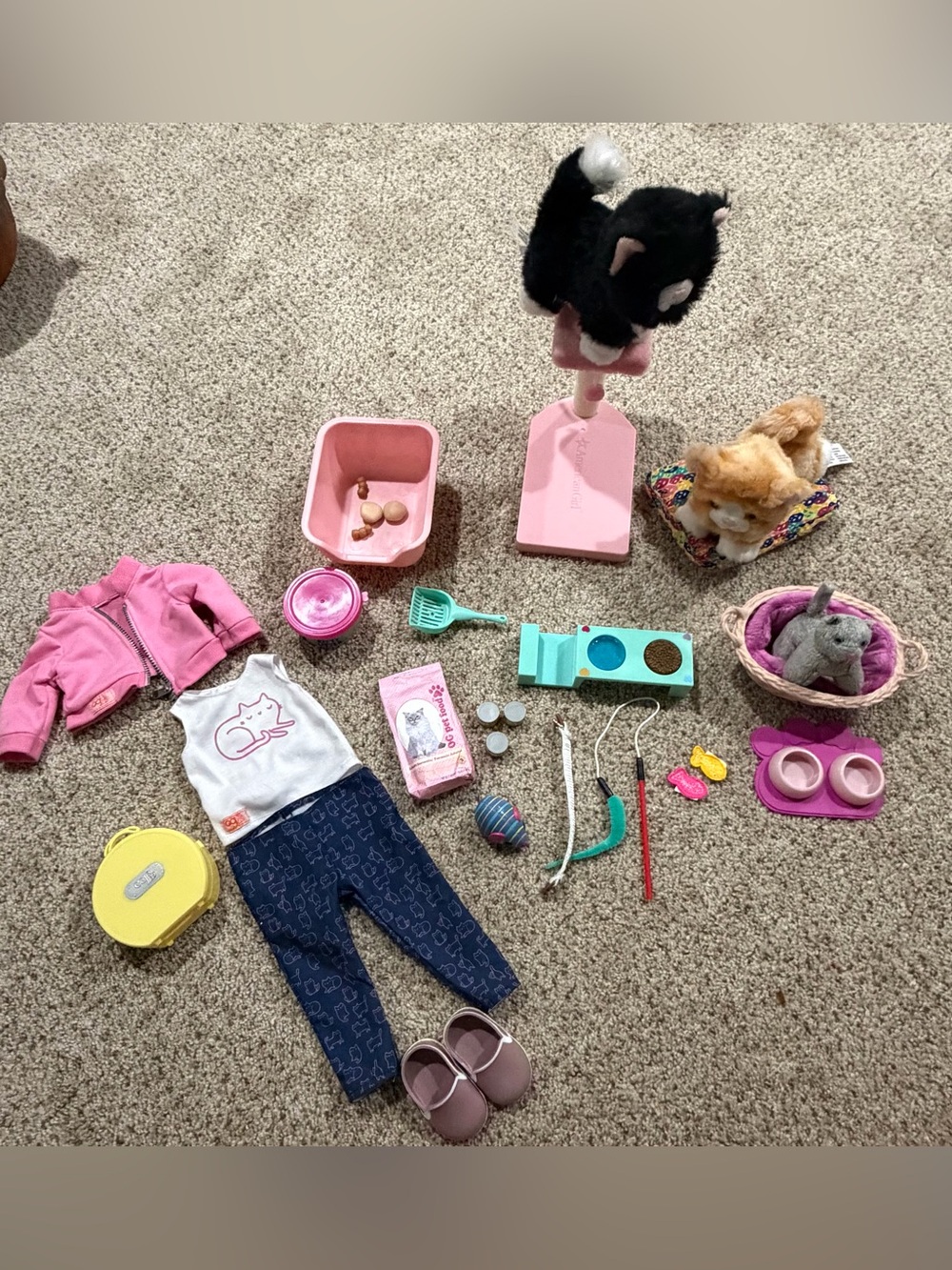 American Girl Pets - Cats Kitten Playset Accessoris